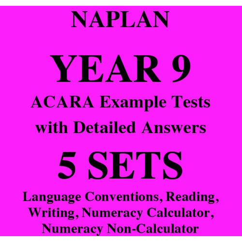 Detailed Answers To The ACARA NAPLAN Example Tests Year 9